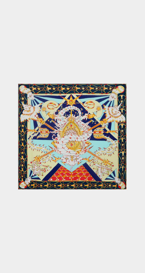 Dark Blue Flag Lavam Scarf
