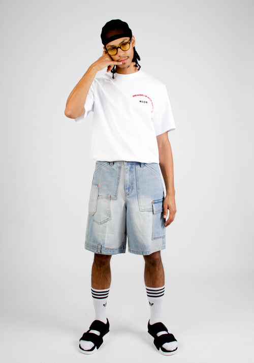 ANDERSSON PATCHWORK  DENIM SHORTS