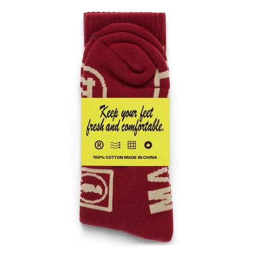 CALL MY LAWYER SOCKS MAROON