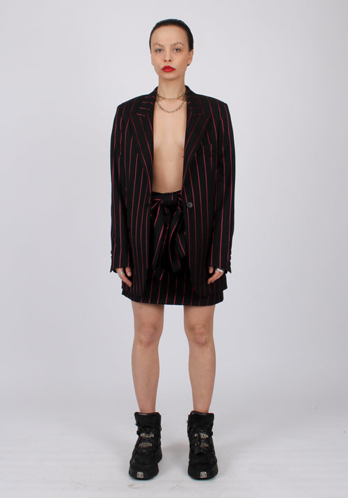 Pinstriped single-breasted